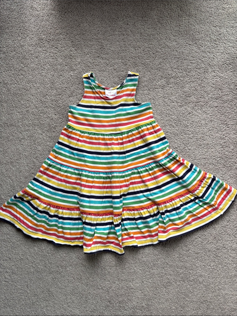 Hanna Andersson multi-color striped swing dress!